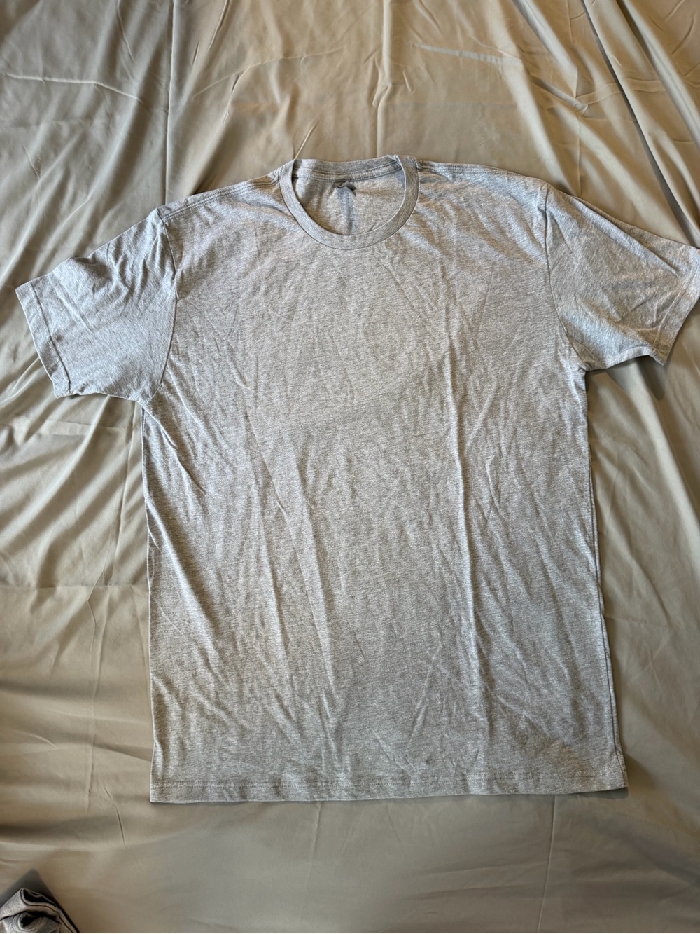 Next Level Apparel Light Gray Short Sleeve Crew Tee